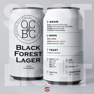 Schwarzbier Recipe Can with Oil Creek Brewing